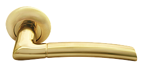 Межкомнатная дверная ручка Rucetti RAP 6 SG/GP, Комбинация матового золота и золота